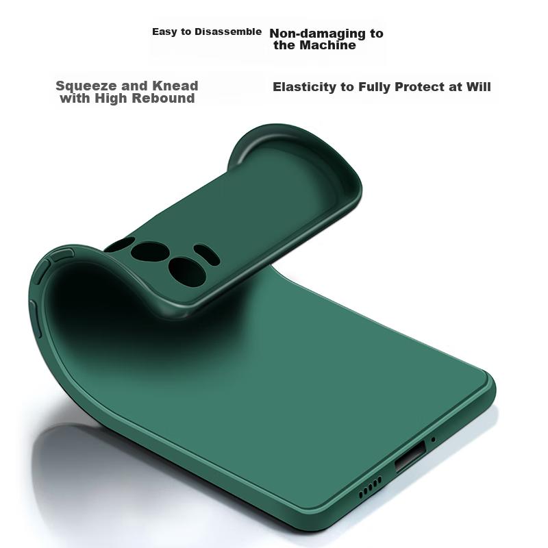 HotFire Phone Case for OPPO K9 Pro, OPPO K9 Pro Protective Cover, Full Lens Protection Upgraded Frosted Anti-Drop Silicone Soft Case - Midnight Black