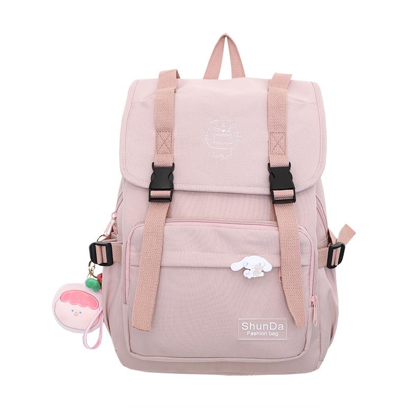 Junior High School Fashion Backpack High School College Students Elementary School Students Large Capacity Trendy Campus Style Backpack