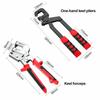 Durable Alloy Keel Clamp Flat Hole Heavy-Duty Keel Crimping Pliers Fastening Stud Crimper Gypsum Board Installation