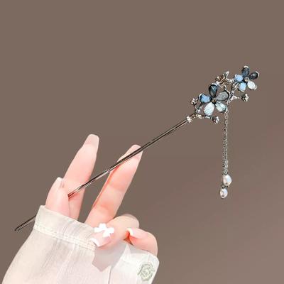 Schmetterling Quaste Haarspange Haarstäbchen Haarspangen für Damen Mädchen Blumen Haarspange Haarclip Hanfu Kopfschmuck Haaraccessoires