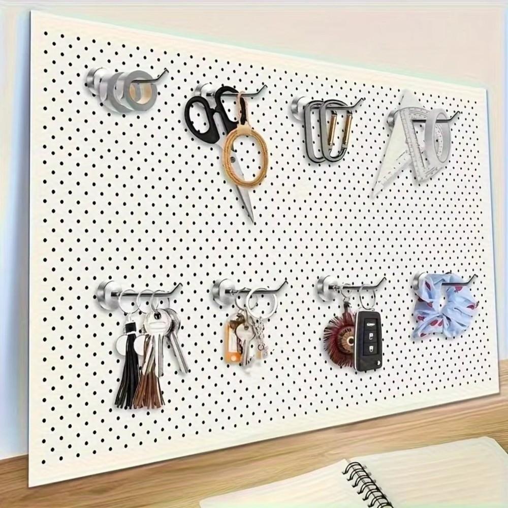 1/5PCS Wall-mounted Metal Strong Magnetic Hook Magnet Holder  Kitchen Bathroom Accessories
