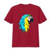 Watercolour colourful scarlet macaw parrot bird painting T Shirt  vintage Washed Unisex streetwear designer clothes Soft
