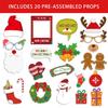 Party Christmas Decor Photography Props With Snowman Gingerbread Design Man