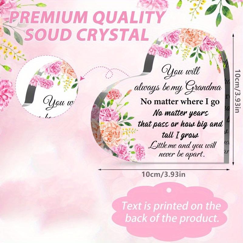 Przyciągający wzrok Akrylowy Kwiatowy Element Centralny Babci - Dekoracyjny Prezent na Specjalne OkazjeDekoracje statuetkowe festiwalowe