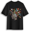 Unisex Cotton Graphic Tees Men & Women - Inspirational Design, Regular Fit Graphic Tees - Be Bold Be You Black