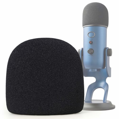 SUNMON Microphone Foam Windscreen Cover for Blue Yeti, Yeti Pro, and Yeti X Microphones, Microphone Pop Filter Mask Shield Also Fits MXL and Audio-Tec