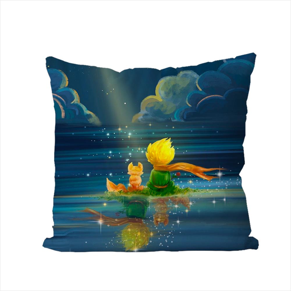 The Little PPrince Pillow Case For Car Sofa Decorative Home Doublesided Print Plush Square Throw Pillow Cushion Cover