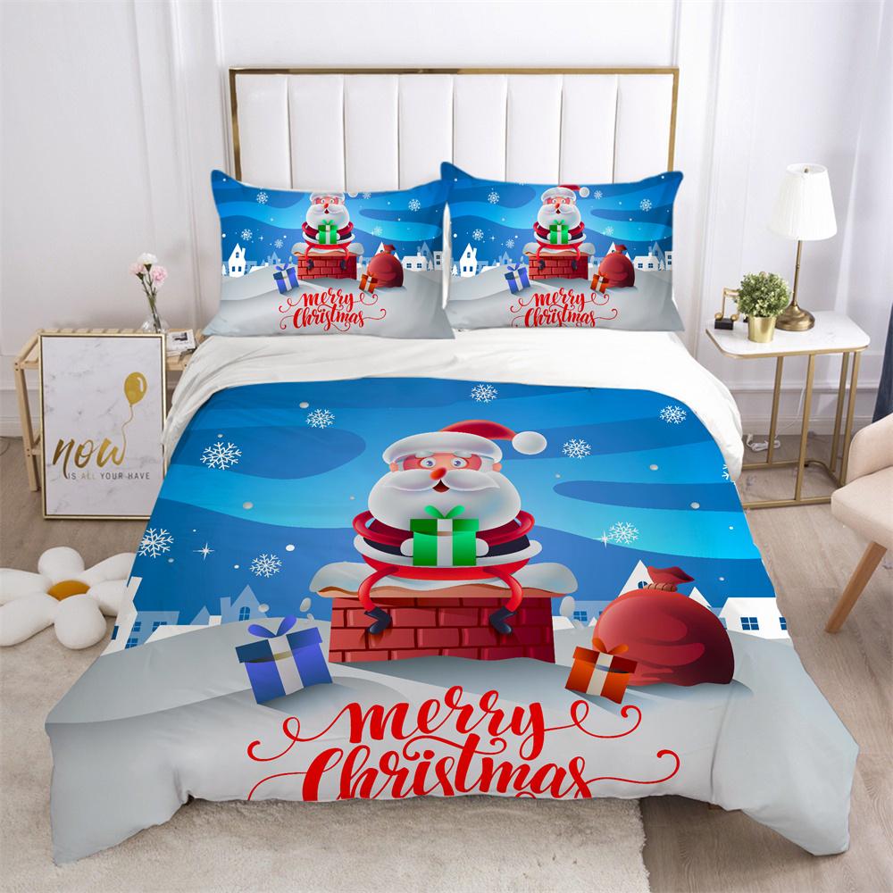 Duvet Cover Merry Christmas Home Bedspreads King Size Comforter Cover Lovely Bedding Suits Children Bedding Sets