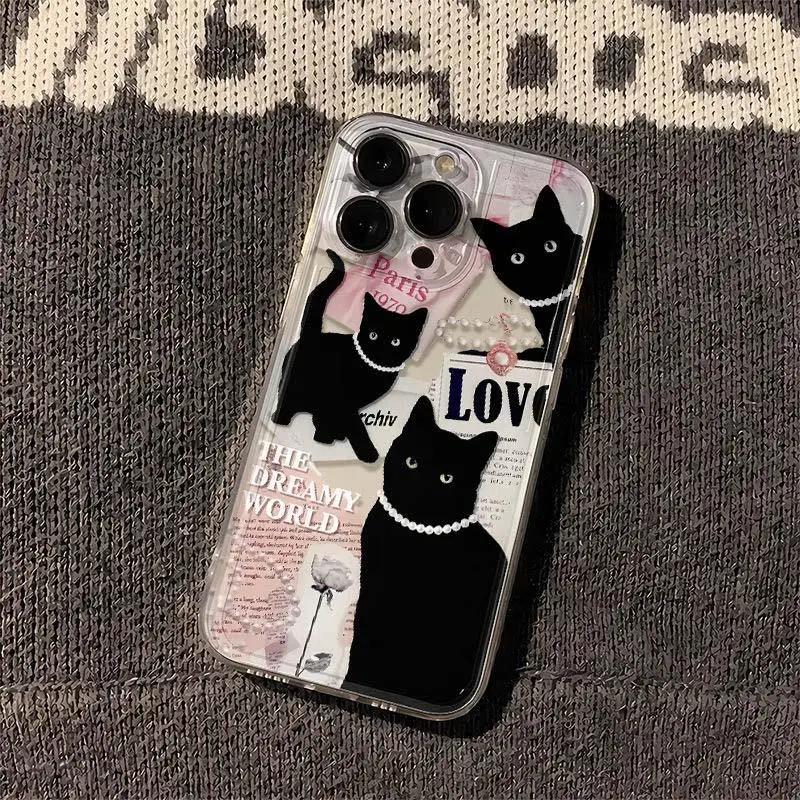 Cartoon Cute Cat Case for Samusng Galaxy S25 Ultra 5G S24 S22 S23 Plus Ultra S20 S21 FE A16 A54 A55 A35 A34 A53 A14 A32 Cover