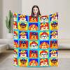 Paws Dog Cartoon blanket  Flannel Funny Breathable Throw blankets for Coverlet Decoration