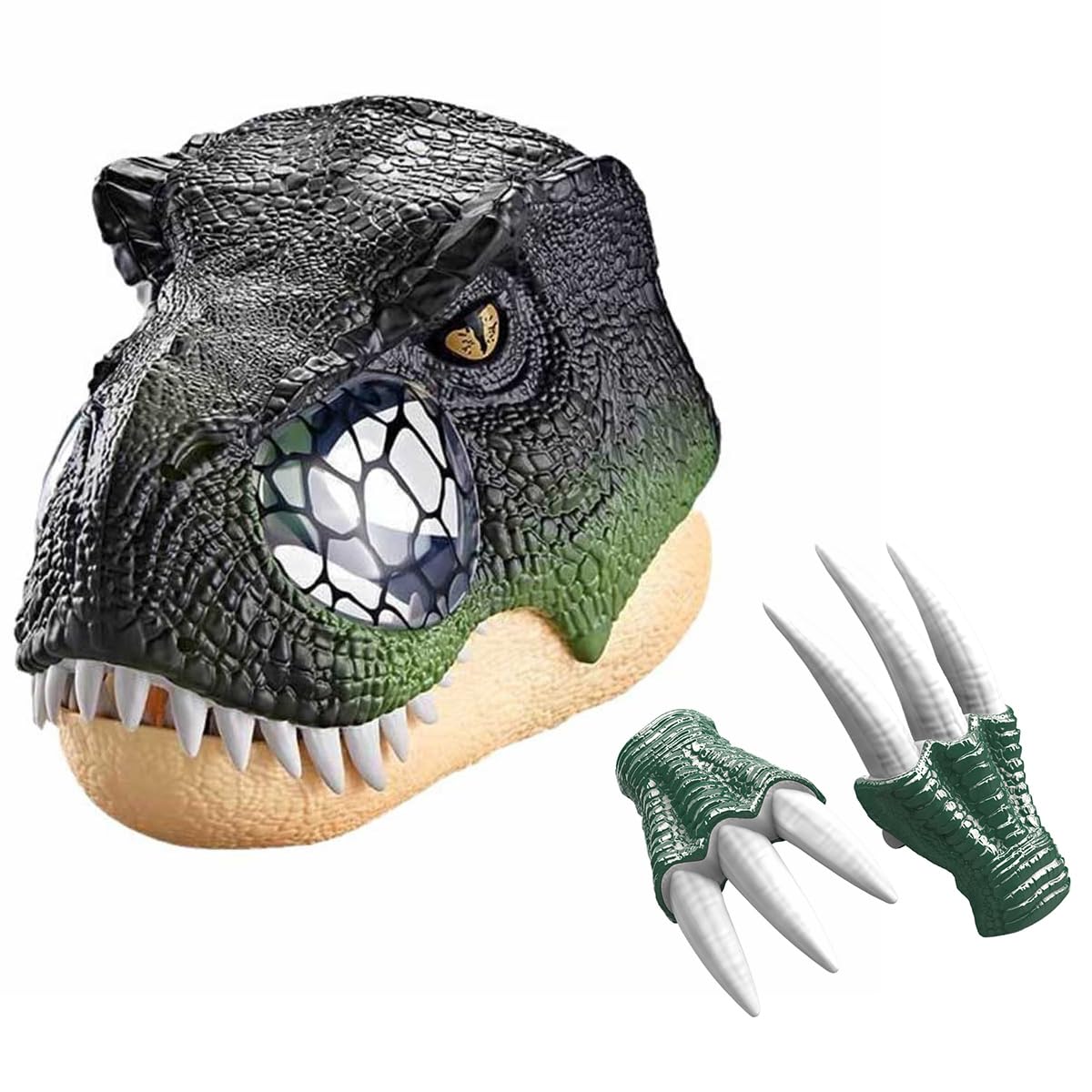 monoi Halloween Dinosaur Mask for Kids - Tyrannosaurus Rex Costume Mask