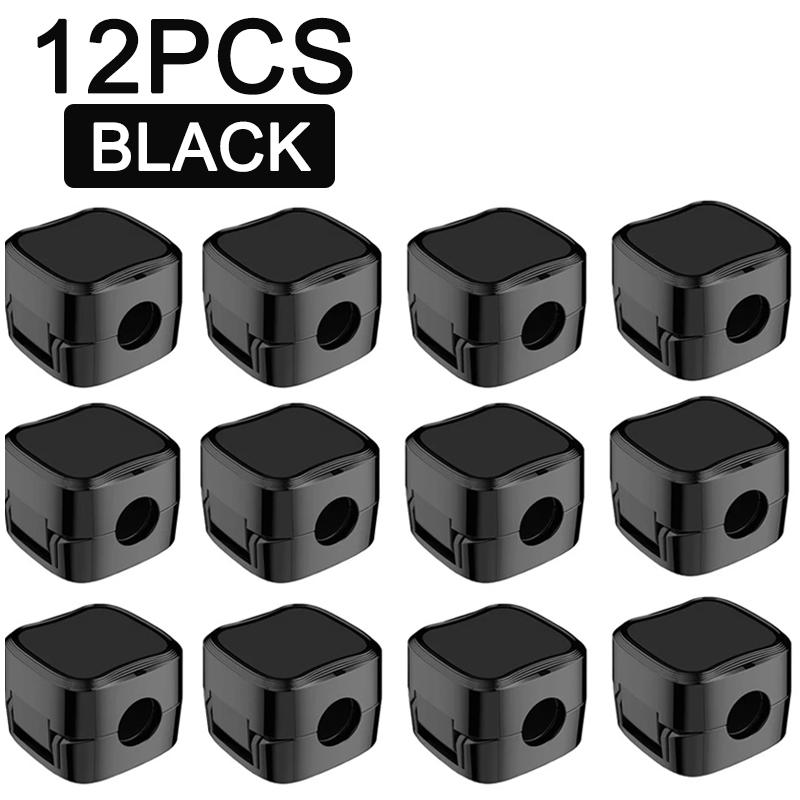 6/12 Stück Magnetischer Kabelclip Halter für Kabel Klebe-Kabelhalter Halter Organizer für Zuhause Büro Auto Unter dem Schreibtisch Kabelmanagement