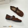 F3333-1 retro versatile leopard print single shoes 2025 spring and autumn new daily casual style Mary Jane shoes flats