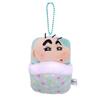 12Cm Kawaii Crayon Shin-Chan Sleeping Bag Plush Keychain Pendant Anime Kasukabe Defense Force Plush Doll Backpack Pendant Gift