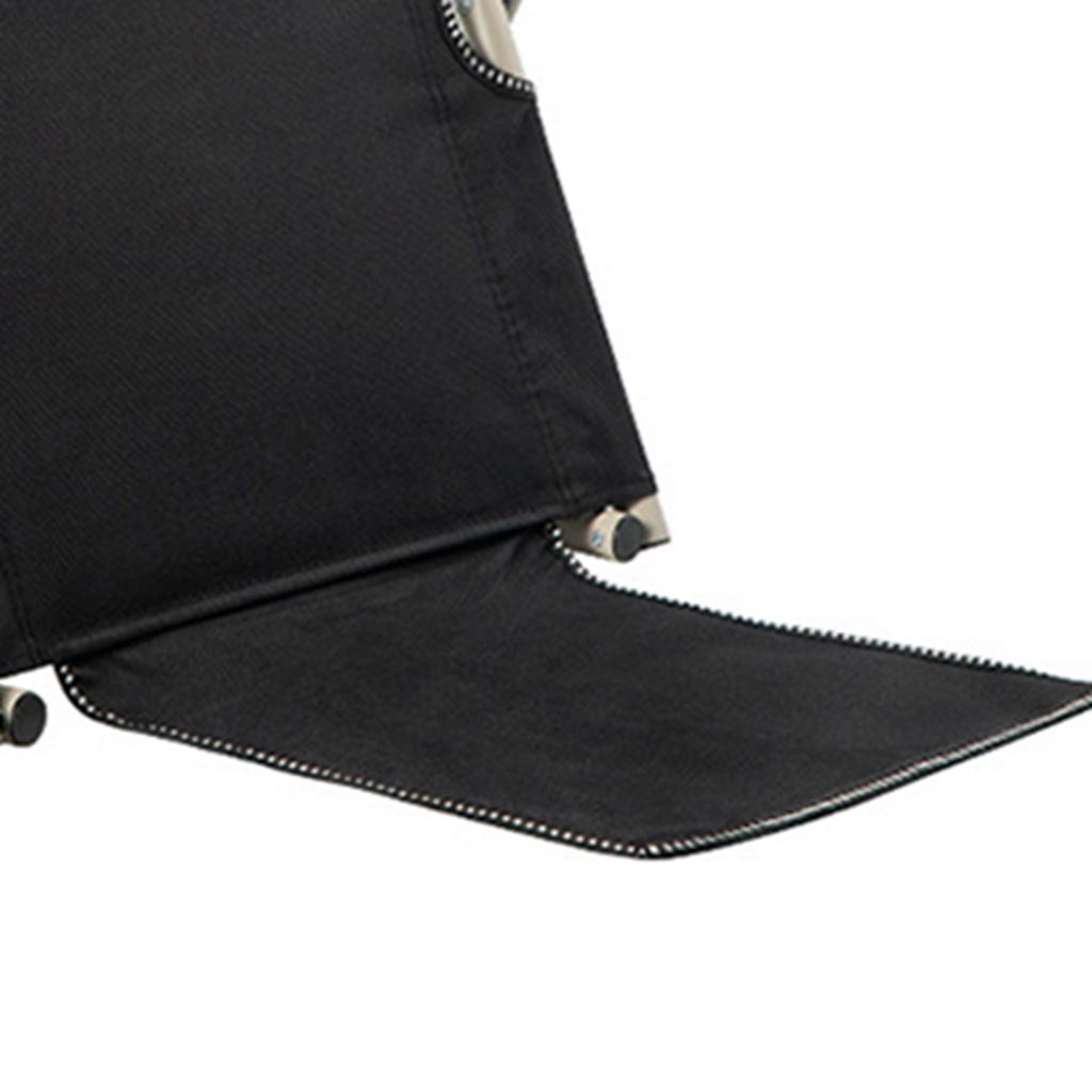 Regulowane wielokątne oparcie łóżka Stabilne podparcie Składane krzesło łóżkowe z poduszką dla osób starszych i niepełnosprawnych Czarne