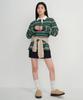 MUSINSA STANDARD WOMAN Women'S Relaxed Multi-Stripe Rugby Shirt [Green]