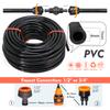 10/20/30M Garden 1/4" Hose Brass Nozzle Atomize Spray System for Summer Balcony Greenhouse Lawn Misting Cooling Irrigation Kit