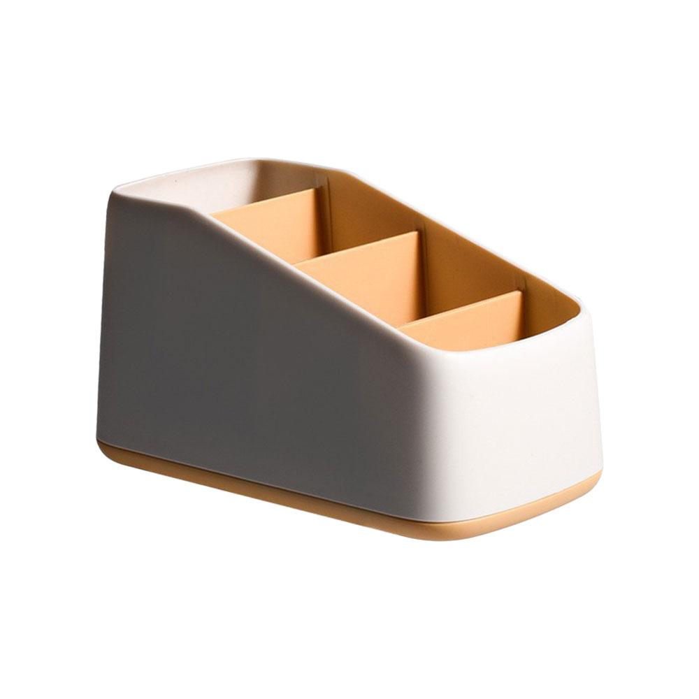 TV Remote Control Holder Table Storage Box 4 Grid Desktop Tidy Organizer Case