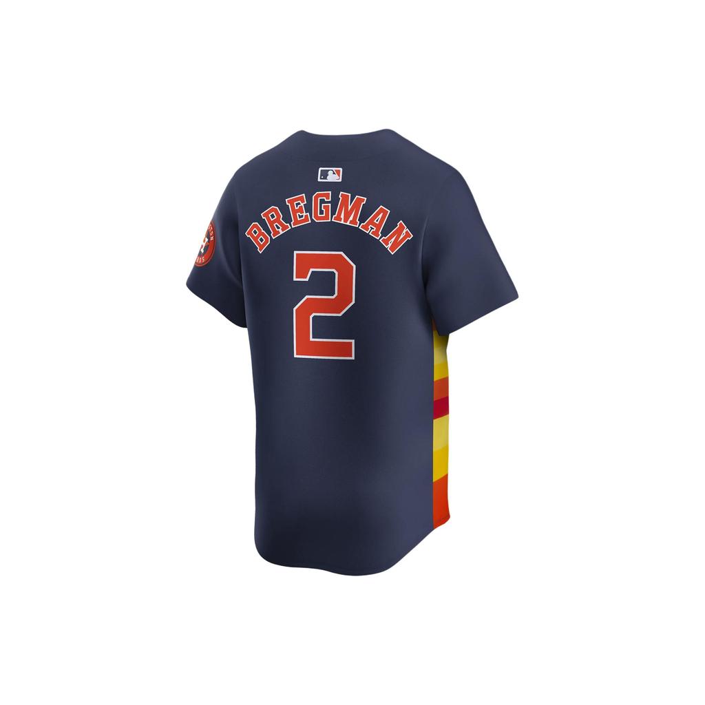 Nike X MLB Dri-FIT ADV Houston Astros Logo Print Pullover Casual Sports Short Sleeve Baseball Jersey Unisex jersey Navy-Blue T7LMHUA2HU9-00D