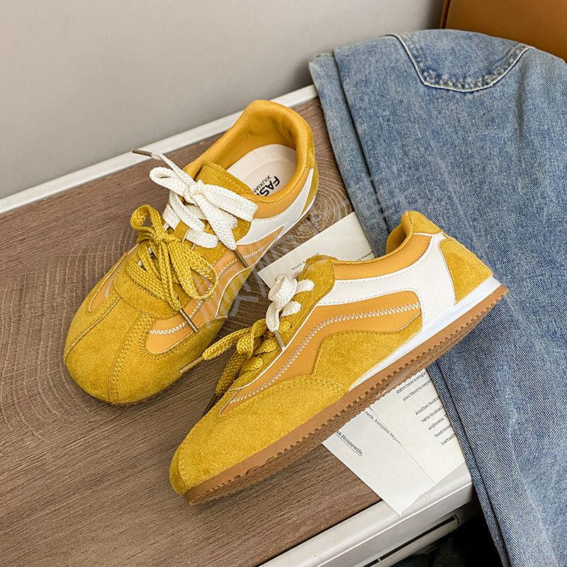 Soft-soled German training shoes women's 2025 new autumn versatile casual sports board shoes retro Forrest Gump shoes white shoes tide