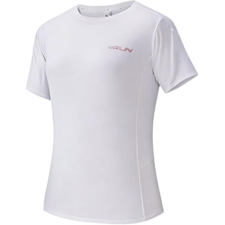 

Anta Running Series Letter Round Neck Comfortable Short Sleeve Quick Dry T-Shirt Women tops 162625107-3 L