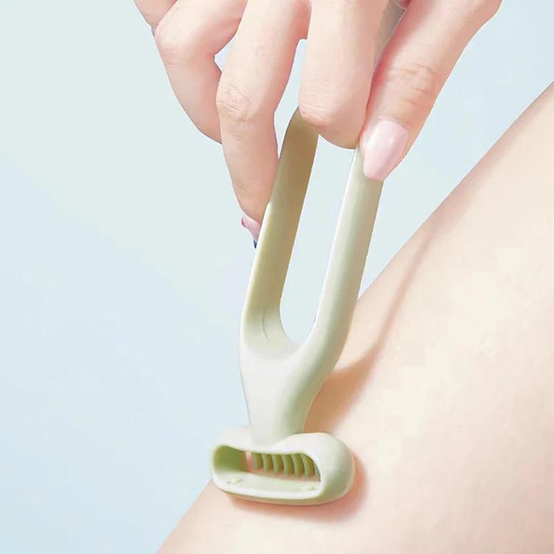 Épilateur Physique Indolore Femmes Rasoir Bikini Sûr Portable Tondeuse Corps Toilettage Épilation Toilettage Peau Sensible Rasoir