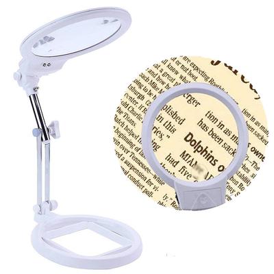 Portable Large Lens Lighted Lamp Top Desk Magnifier Large Lens Table Top Desk Lamp Lighted Magnifier Magnifying