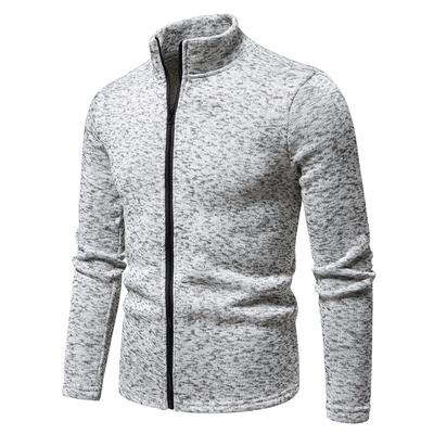 Autumn Men's Zipper Sweatshirt Stand Collar Lightweight Casual Sport Cardigan Comfortable Daily Hoodies