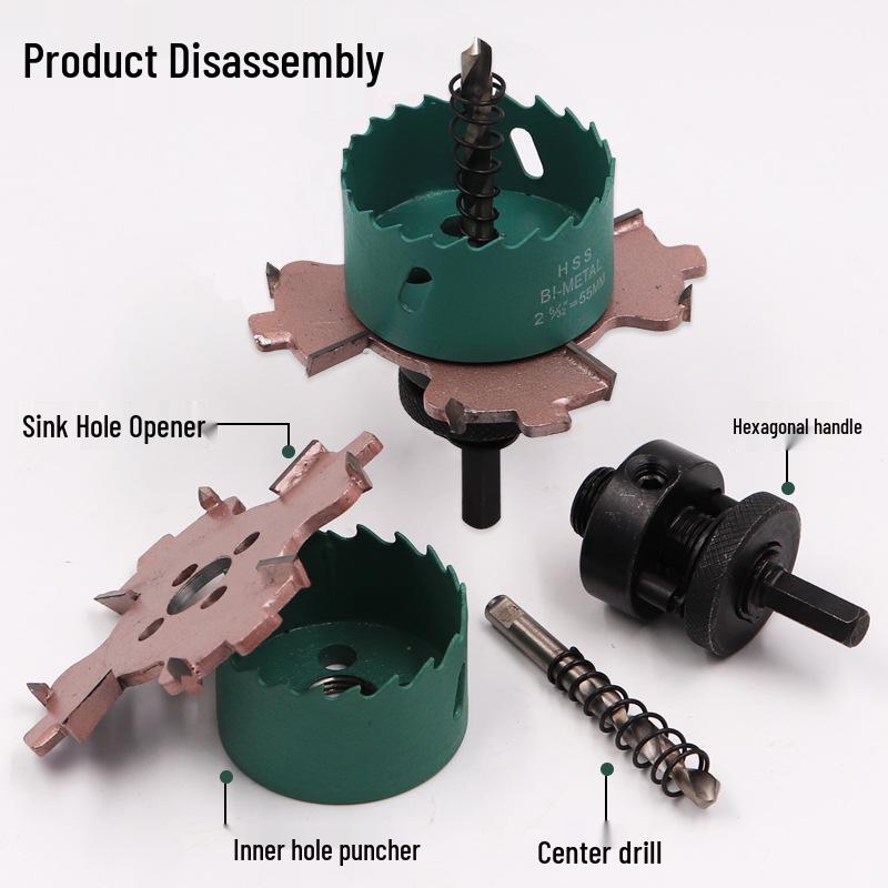Frameless Downlight Hole Opener for Recessed Box Embedment In Woodworking & Plasterboard