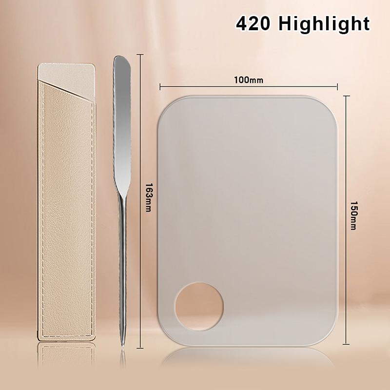 Набор лопаток для смешивания цветов из нержавеющей стали, палитра для смешивания макияжа и лака для ногтей