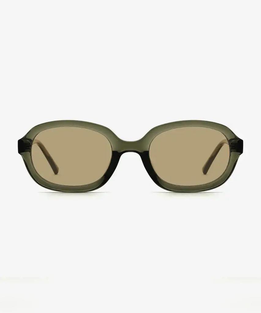 Seutailwokeu Brown Tinted Oval Style Work Tr90-16 C18_Br Style Work Sunglasses