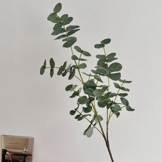 Artificial Eucalyptus Leaves Simulated Green Plants Faux Fabric Greenery for Home Decor Wedding Centerpieces DIY Bouquets Floral Arrangements