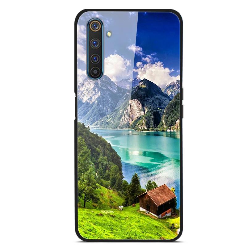 For OPPO Realme XT Tempered Glass Case Soft Bumper Hard Funda For OPPO Realme 6 Pro Realme X2 XT Phone Case Realme6 Back Cover