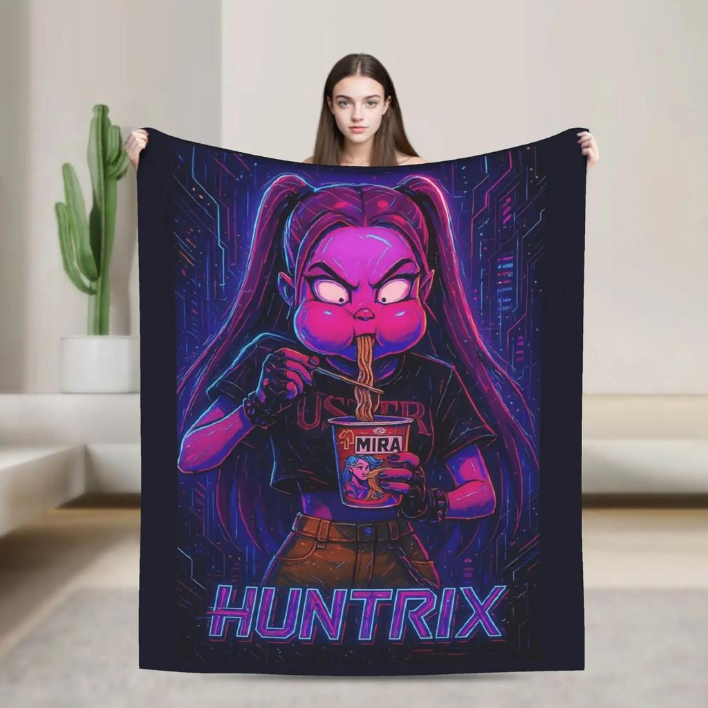 Warm Derpy Tiger and Bird KPop Inspired Throw Blanket for Couch Bed Sofa Travel Blanket Bedspread Cover