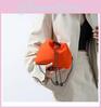 Fashionable Nylon Mini Bag Women New Simple Fashion Drawstring Bucket Bag 2023 Autumn Winter Single Shoulder Crossbody Bag