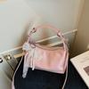 New Simple and Trendy Commuter Shoulder Bag Casual Bow Handbag Underarm Bag Women's Bag