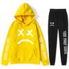 Autumn Winter Lil Peep "The Peep Show" Graphic Printed Hoodies Sweatpants Set Fashionable Casual Warm Sports Long Sleeved Pants Men's Sport Wear