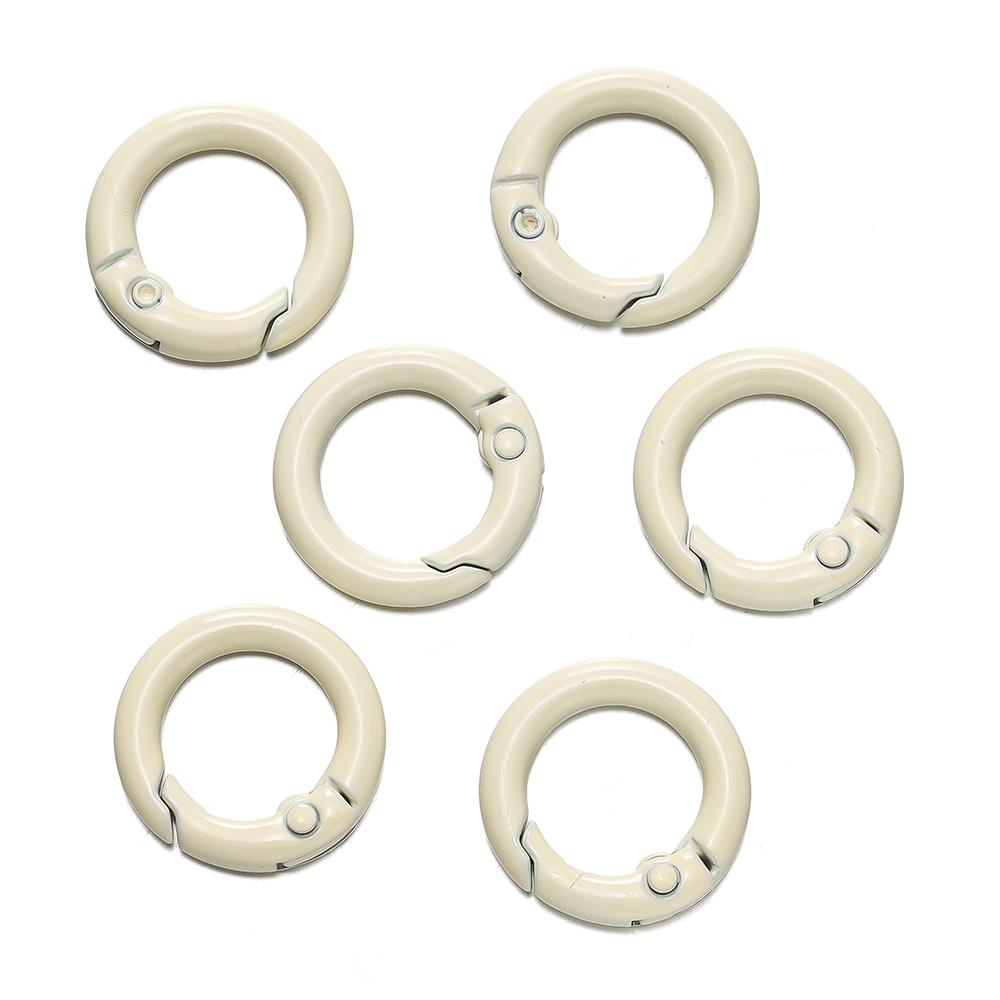 5Pcs Colorful O Ring Spring Clasp Openable Round Carabiner Keychain Clips Hook Dog Chain DIY Jewelry Buckle Connector