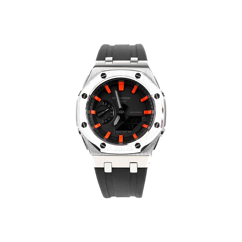 Casio Unisex Liquid Crystal,Analog Dual Display Series Black Watch GA-2100-1A1(Watch1--)