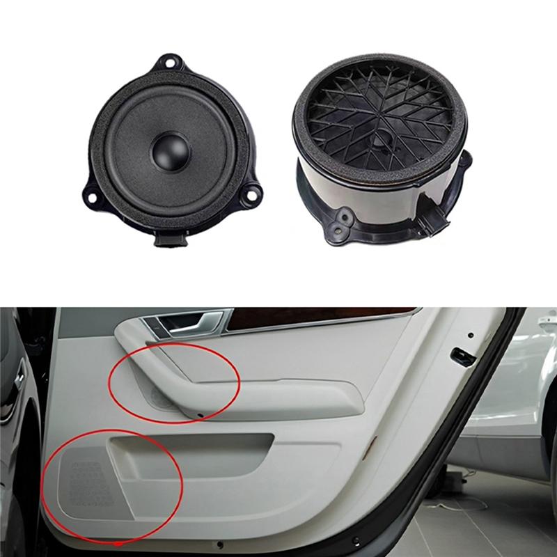 Car Front Rear Door Mid Range Horn Sound Speaker Midrange Horn 4F0035411 4F0035415 For A6L C62005 2006-2011 2007
