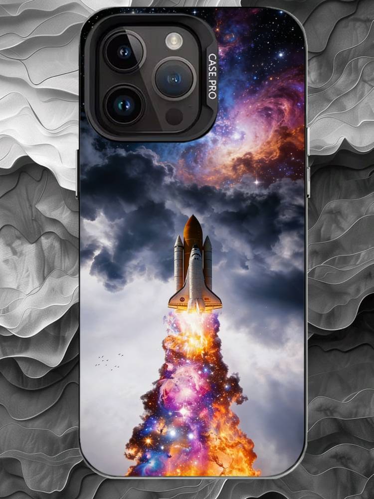 

S-space plane Phone Case For iPhone 17 16 15 14 13 12 11 Pro Max Plus Silver Matte Black Cover iPhone14ProMax