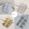 Nail Art Pearl Accessories, Off-White Flat-Bottomed Half-Round Pearls, Mini Steel Beads, Versatile Nail Rhinestones, 3D Nail Decorations