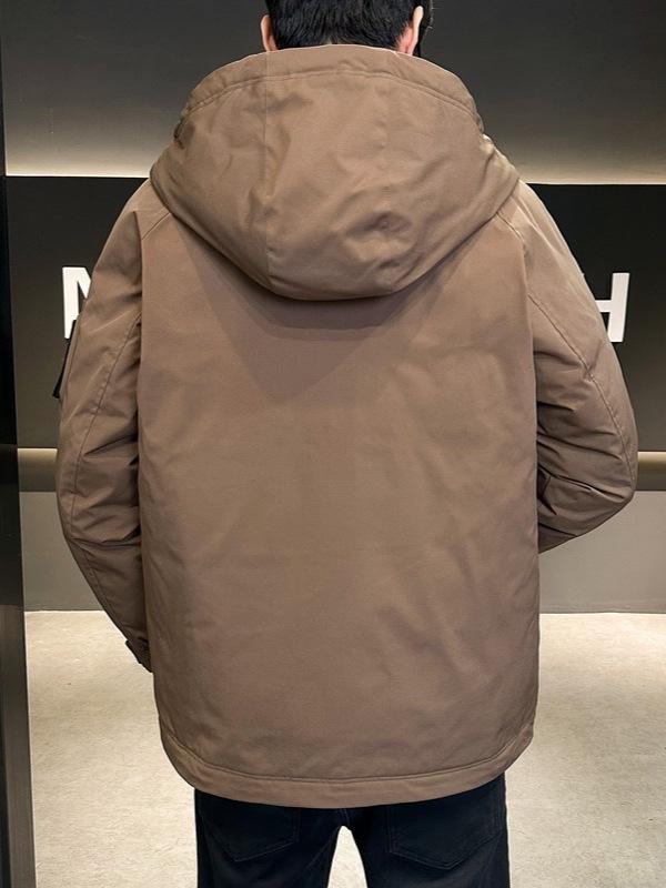 Herren Winter Daunenjacke mit Kapuze 2025: Attraktiv, Warm und Verdickt für die Arbeit im Freien und das Bergsteigen