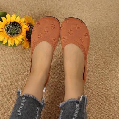 New Large-sized Round-toe Flat, Shallow Toe Single Shoes, Bean Shoes for Women