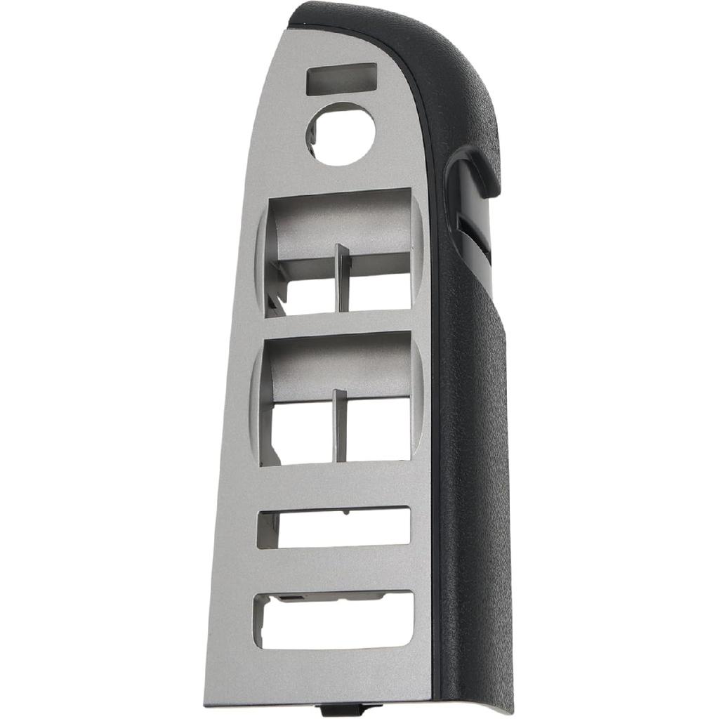 1 Pc Front Left Side No.22968506 Door Control Switch Panel Trim for Chevy Silverado 1500 2010-2013 Plastic Gray Black