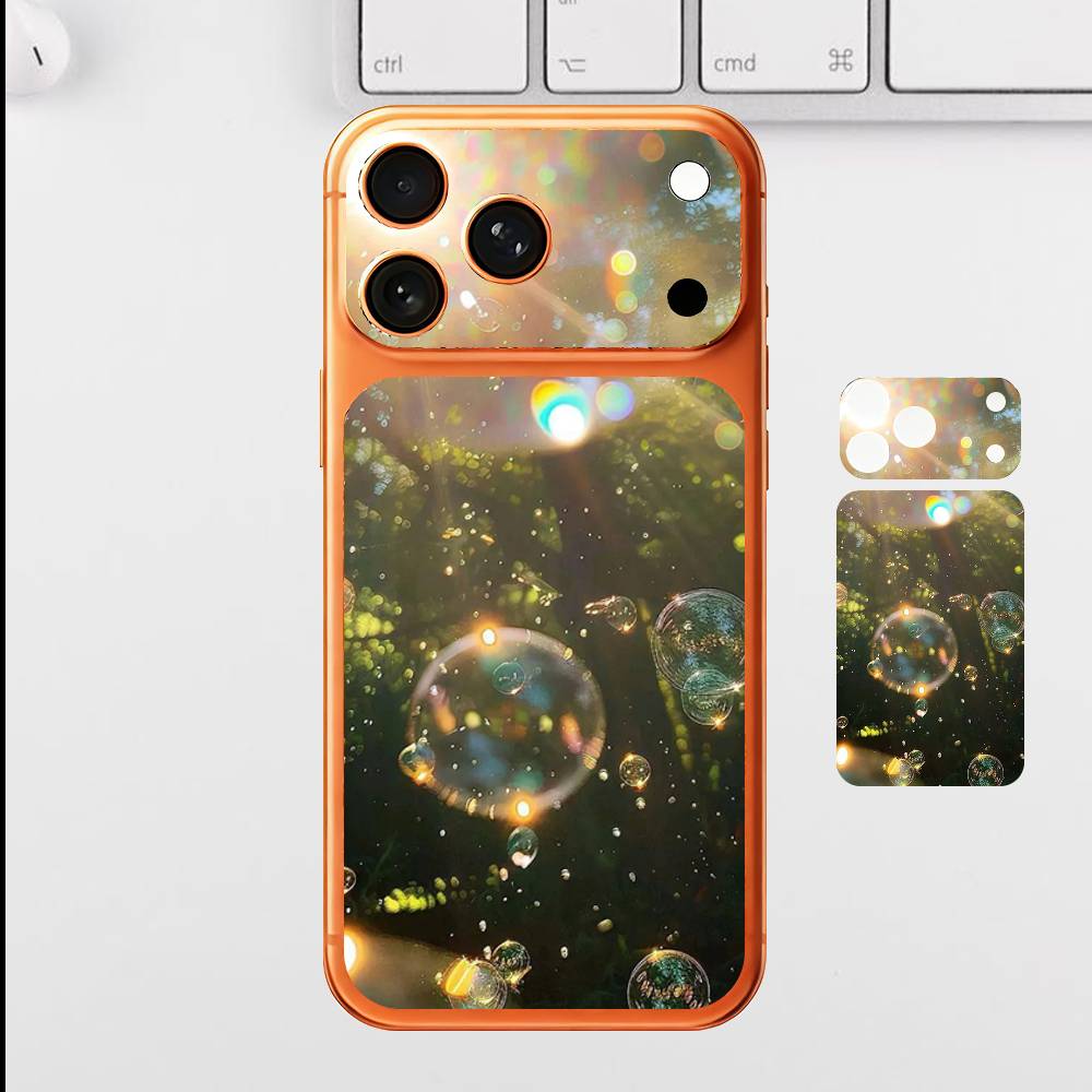 

Разноцветные Пузыри Для Apple iPhone 17 Pro Max Полная Задняя Крышка Наклейка Wrap Skin Задняя Защитная Пленка iPhone17promax