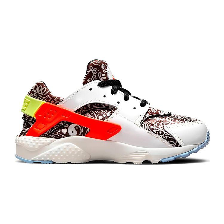 Nike Classic Retro Slip Resistant Shock Absorbing Durable Low Top Running Shoes Kids Sneakers White Black Red DV2270-100