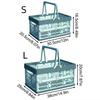 Stackable Folding Storage Basket Thickened Collapsible Storage Crate  Camping