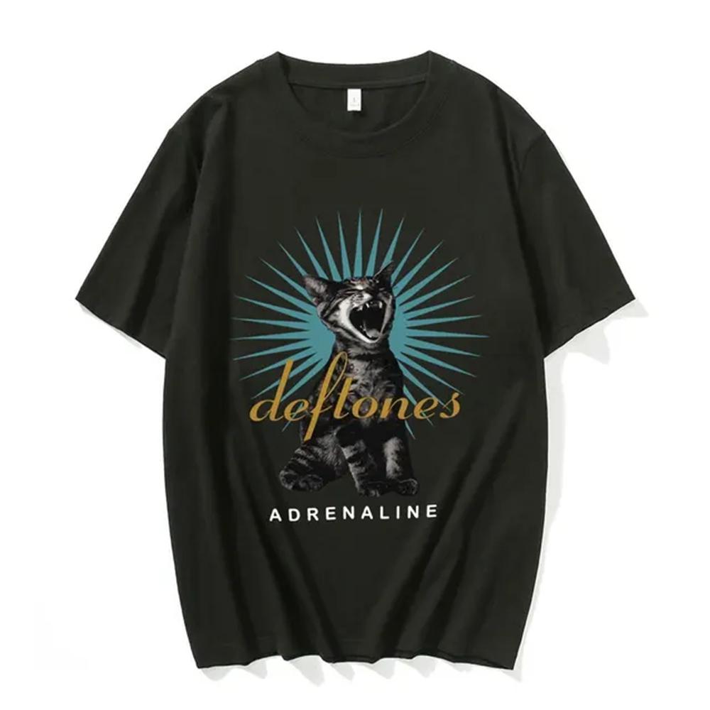 Deftones Girl Eyes Cartoon T Shirts 90s Vintage Fashion Short Sleeve Black Tops Summer Japanese Styles O-neck T-shirts 72515