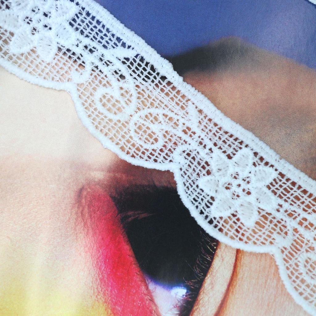 Water Soluble Embroidery Lace, Milk Silk Small Barcode Embroidery Lace, Lolita Dress Accessories Lace Accessories